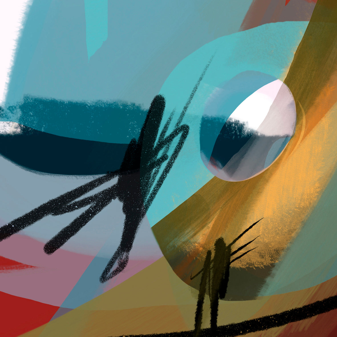 "Small Abstract 3" - limited edition Giclee print