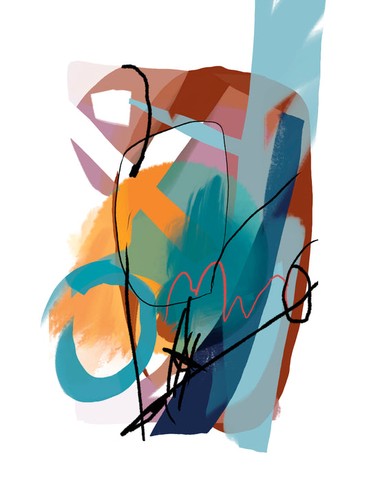 "Small Abstract 4" - limited edition Giclee print